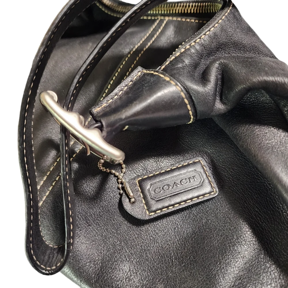 Coach Black Leather Hobo Bag - Picture 7 of 10